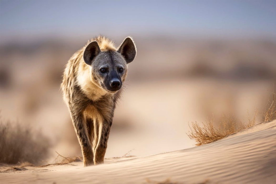 Premium Textil-Leinwand Wanderung durch die Wüste