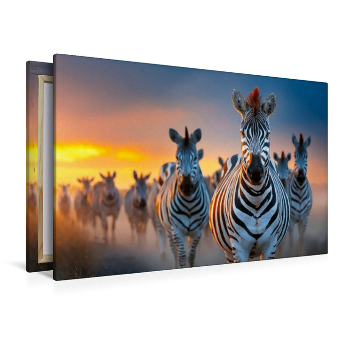 Premium Textil-Leinwand Die Wanderschaft geht weiter