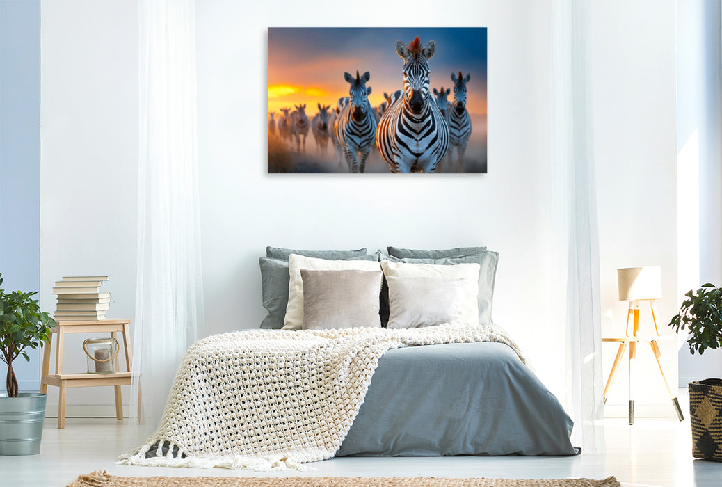 Premium Textil-Leinwand Die Wanderschaft geht weiter