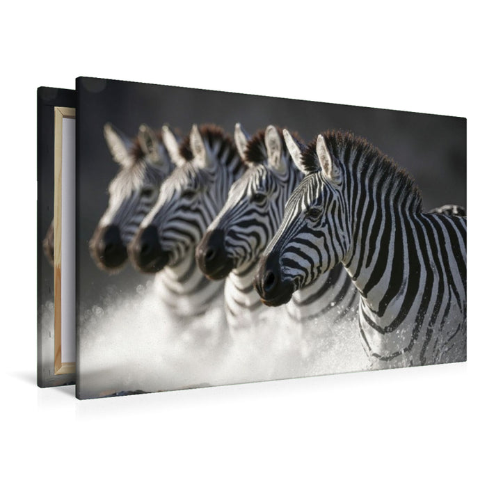 Premium Textil-Leinwand Friedliches Beisammen