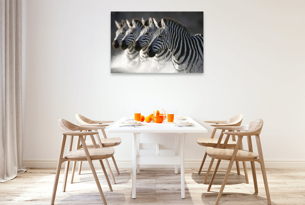 Premium Textil-Leinwand Friedliches Beisammen