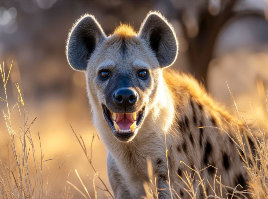 Angsteinflössendes Zähnefletschen - CALVENDO Foto-Puzzle'