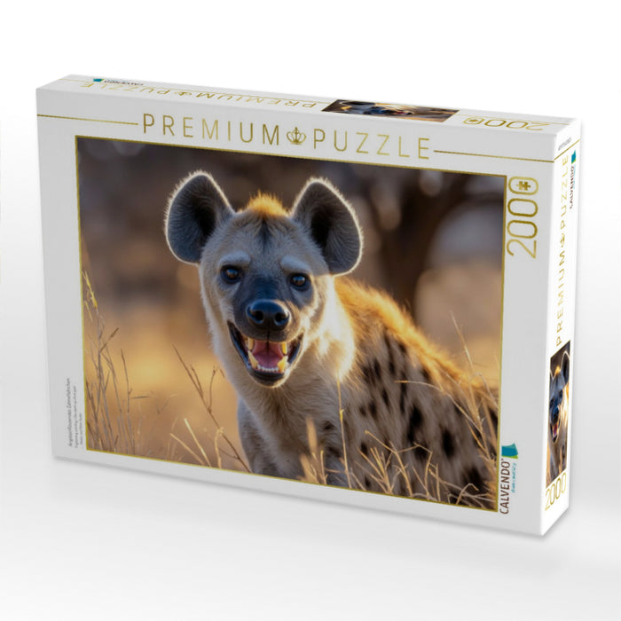 Angsteinflössendes Zähnefletschen - CALVENDO Foto-Puzzle'