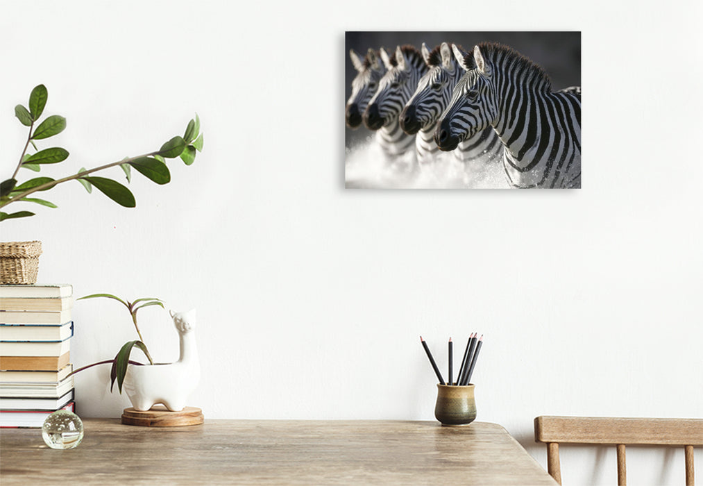 Premium Textil-Leinwand Friedliches Beisammen