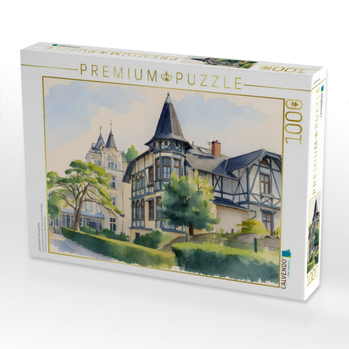 Zauberhafte Fachwerkvilla - CALVENDO Foto-Puzzle'