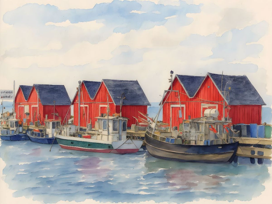 Fischereihafen Boltenhagen - CALVENDO Foto-Puzzle'