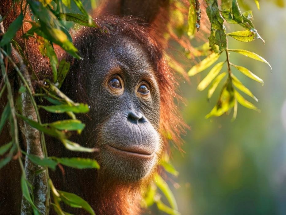 Was wird dieser Orang-Utan als nächstes tun? - CALVENDO Foto-Puzzle'