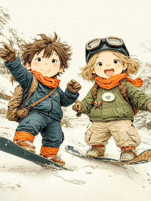 Juchhu, endlich Schnee - CALVENDO Foto-Puzzle'