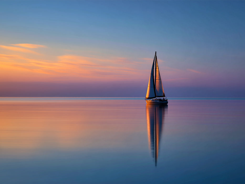 Der Horizont erwacht langsam, still, wie der Frühling selbst - CALVENDO Foto-Puzzle'