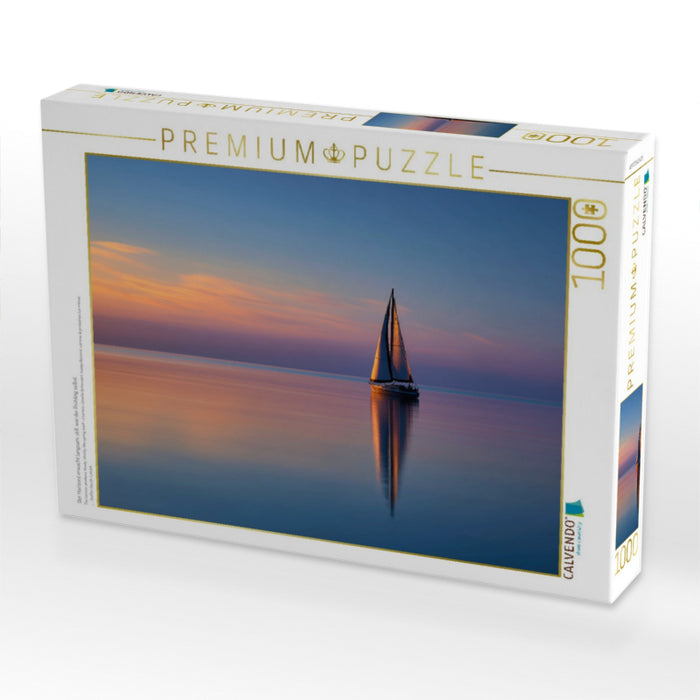 Der Horizont erwacht langsam, still, wie der Frühling selbst - CALVENDO Foto-Puzzle'