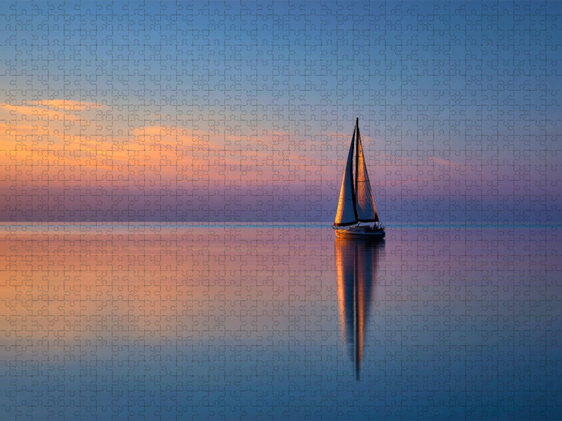 Der Horizont erwacht langsam, still, wie der Frühling selbst - CALVENDO Foto-Puzzle'