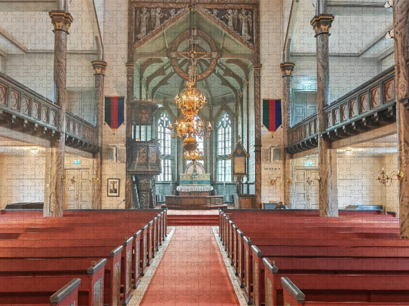 Duved Kirche - CALVENDO Foto-Puzzle'