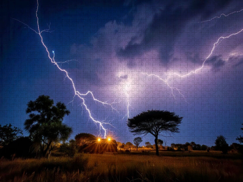 Ein Gewitter zieht auf, und mit ihm die Magie. - CALVENDO Foto-Puzzle'