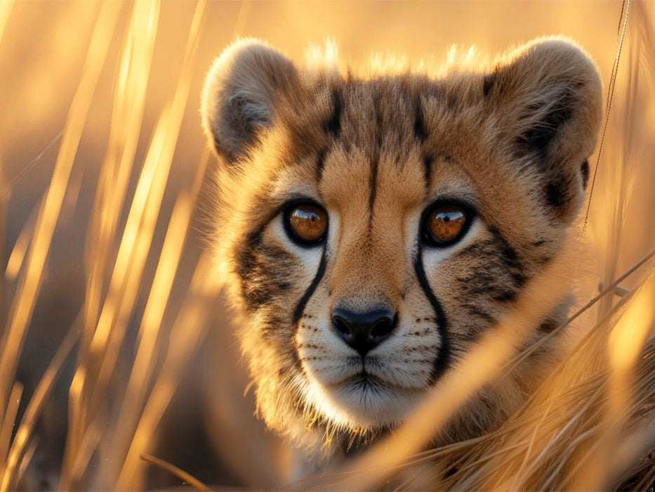 Ein neugieriger Raubkätzchenblick - CALVENDO Foto-Puzzle'