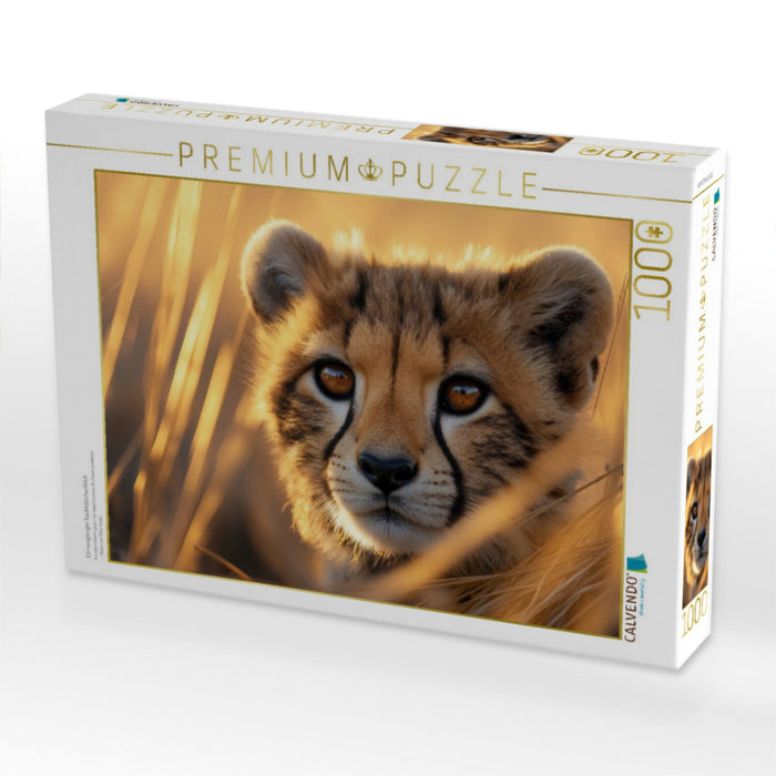 Ein neugieriger Raubkätzchenblick - CALVENDO Foto-Puzzle'