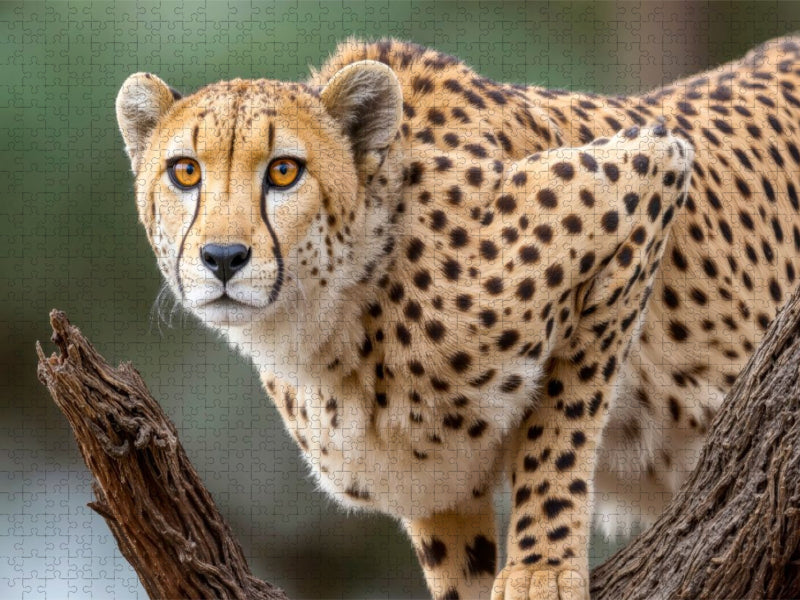 Alle Muskeln sind gespannt für den nächsten Sprung - CALVENDO Foto-Puzzle'