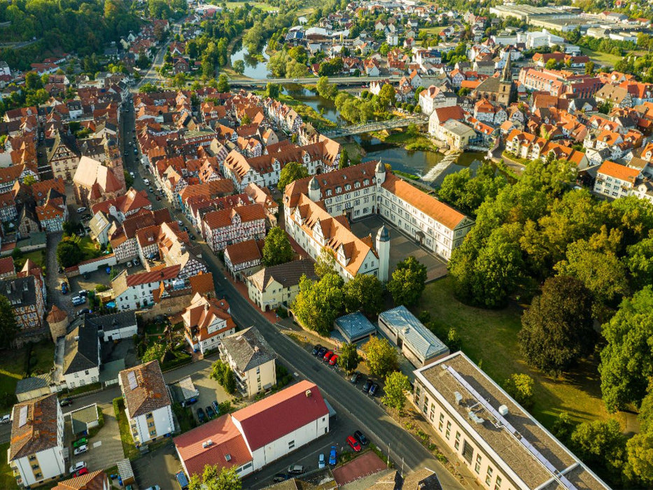 Rotenburg von oben - CALVENDO Foto-Puzzle'