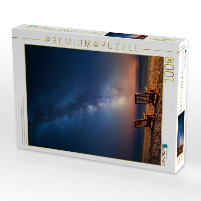 Unter dem Sternenzelt lauscht man dem Klang der Ewigkeit - CALVENDO Foto-Puzzle'