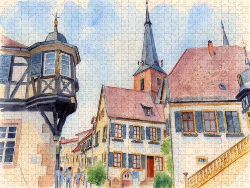 Ortskern Deidesheim - CALVENDO Foto-Puzzle'