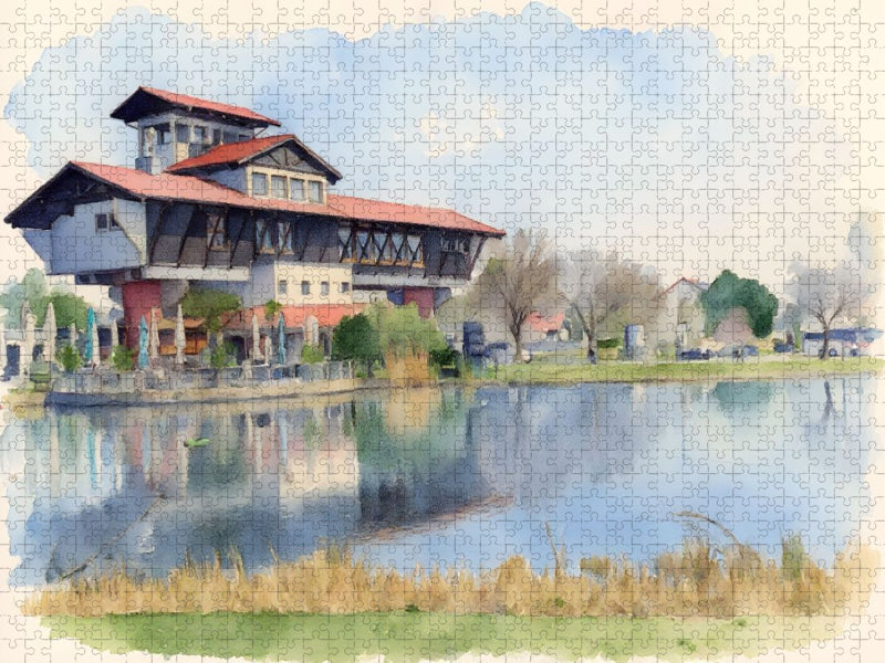 Haus der Weinstraße in Bockenheim - CALVENDO Foto-Puzzle'