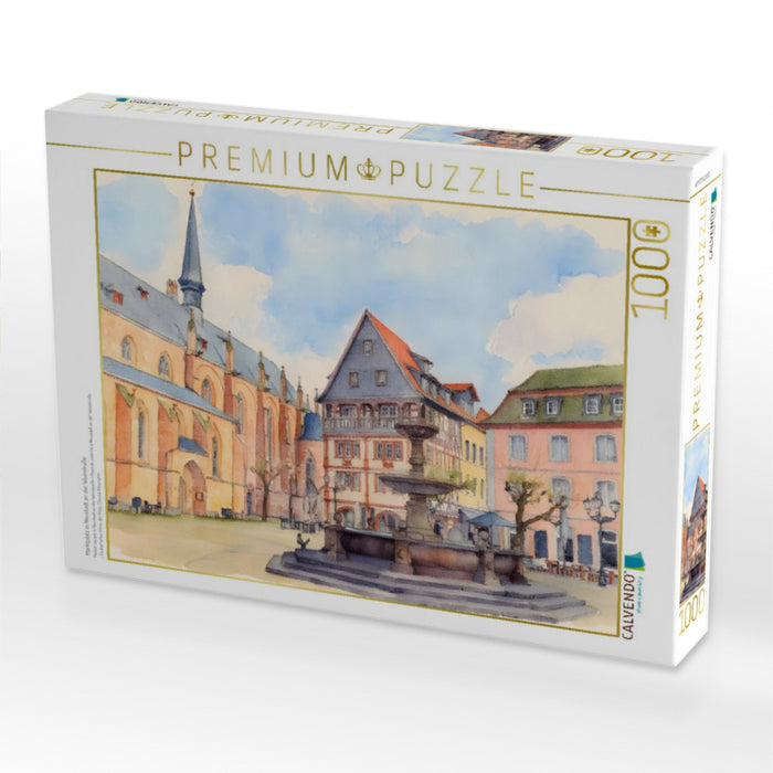 Marktplatz in Neustadt an der Weinstraße - CALVENDO Foto-Puzzle'