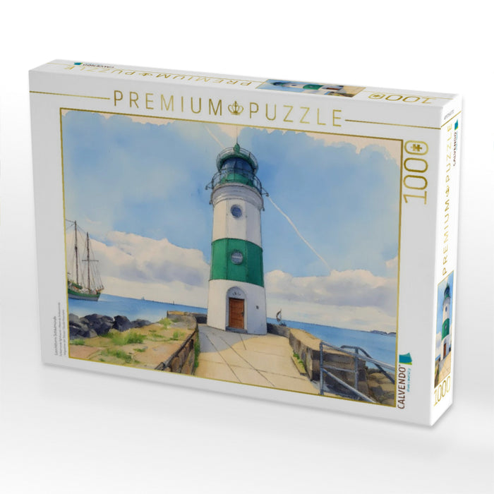 Leuchtturm Schleimünde - CALVENDO Foto-Puzzle'