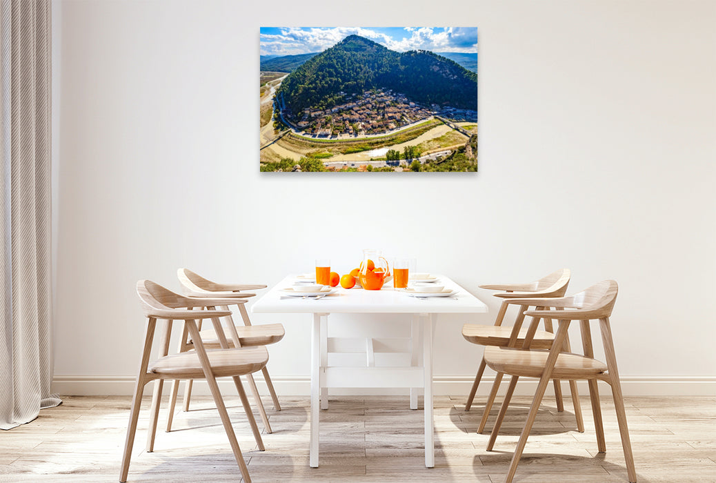 Premium Textil-Leinwand Berat ein UNESCO-Weltkulturerbe