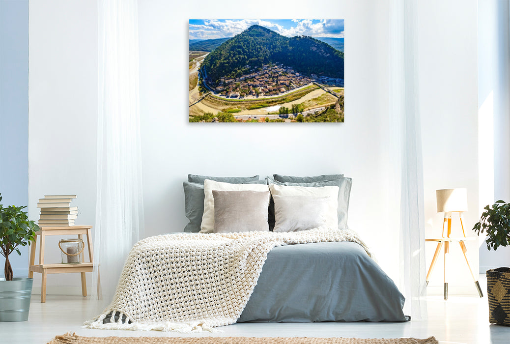 Premium Textil-Leinwand Berat ein UNESCO-Weltkulturerbe