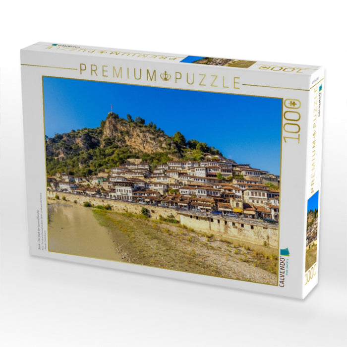 Berat - Die Stadt der tausend Fenster - CALVENDO Foto-Puzzle'