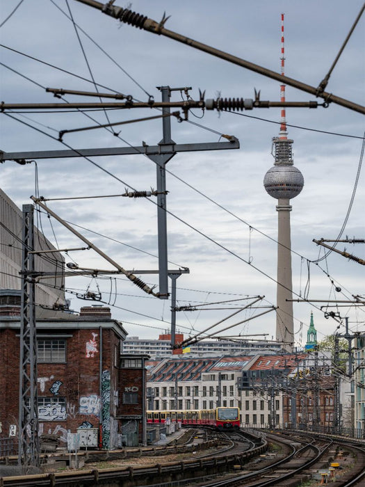 Anfahrt S-Bahn Friedrichstraße - CALVENDO Foto-Puzzle'