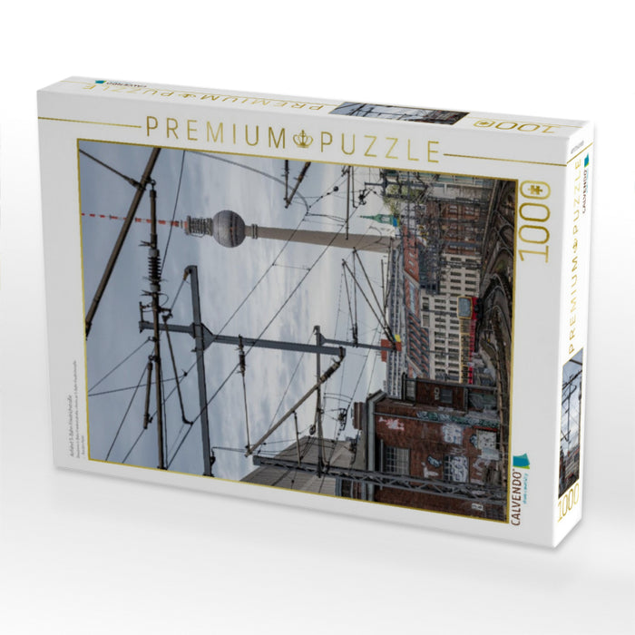 Anfahrt S-Bahn Friedrichstraße - CALVENDO Foto-Puzzle'