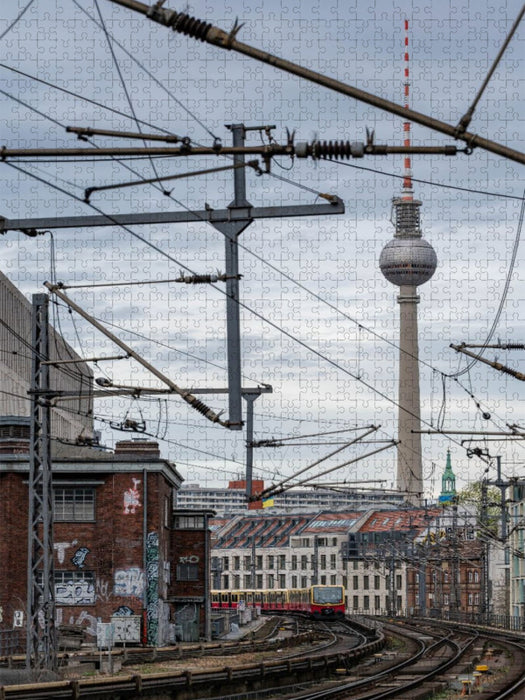 Anfahrt S-Bahn Friedrichstraße - CALVENDO Foto-Puzzle'