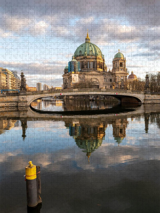 Bode-Museum von der Ebertbrücke - CALVENDO Foto-Puzzle'