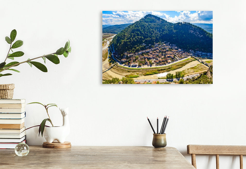 Premium Textil-Leinwand Berat ein UNESCO-Weltkulturerbe