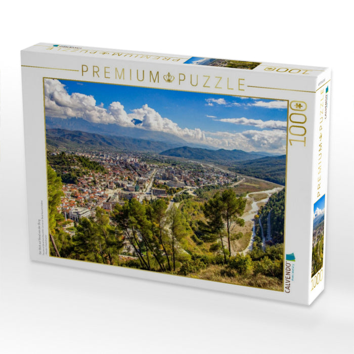 Der Blick auf Berat von der Burg - CALVENDO Foto-Puzzle'