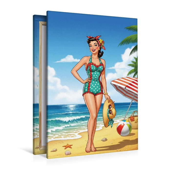 Premium Textil-Leinwand Linda