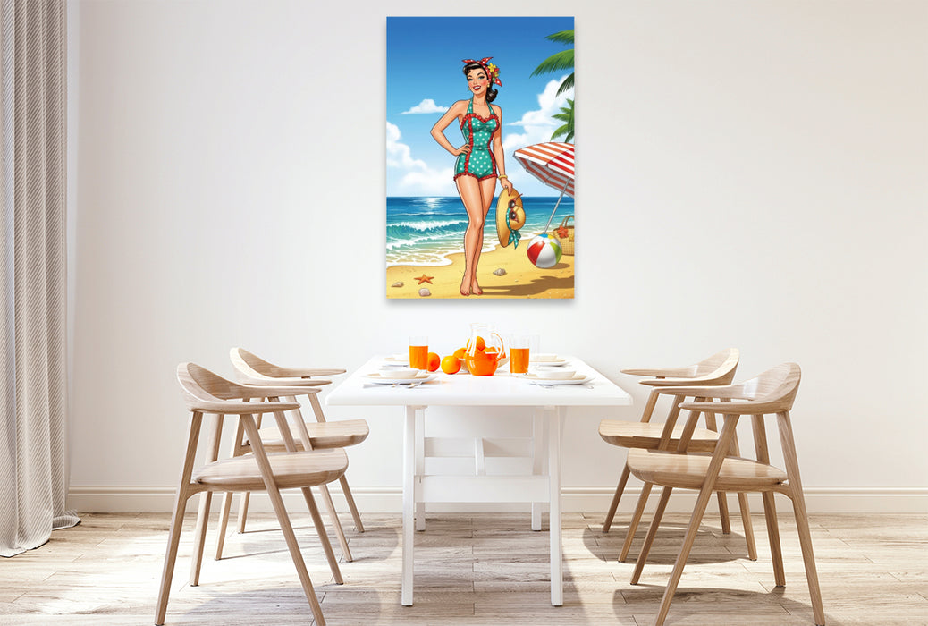 Premium Textil-Leinwand Linda