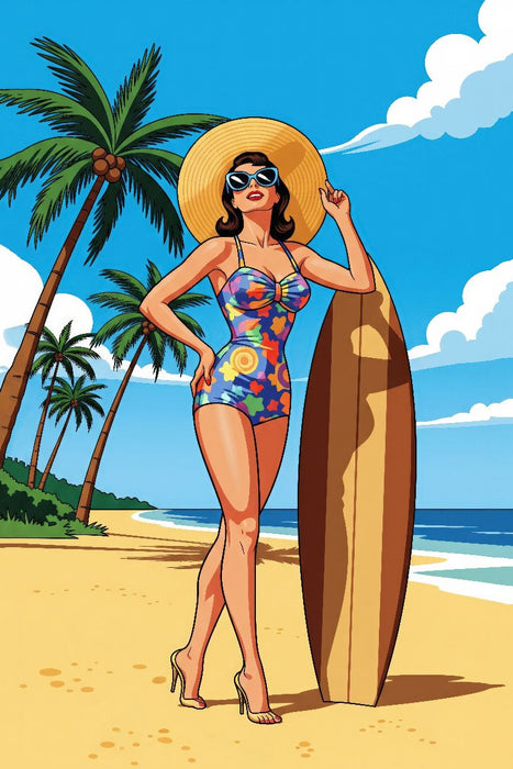 Premium Textil-Leinwand Patricia