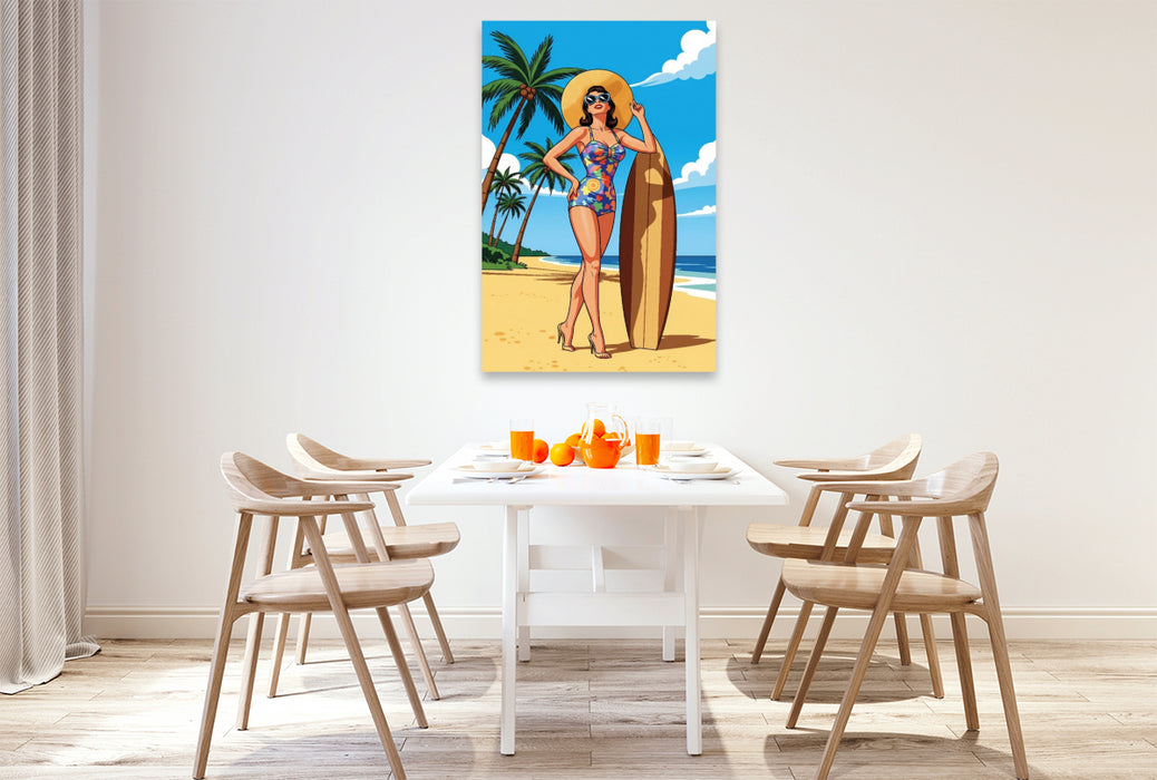 Premium Textil-Leinwand Patricia