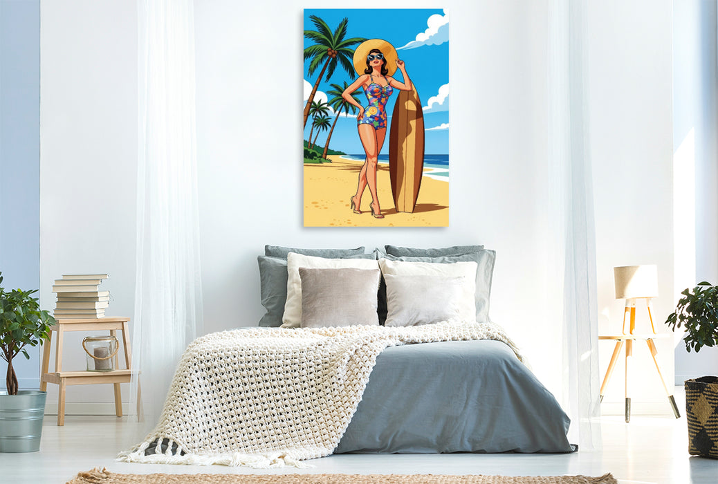 Premium Textil-Leinwand Patricia