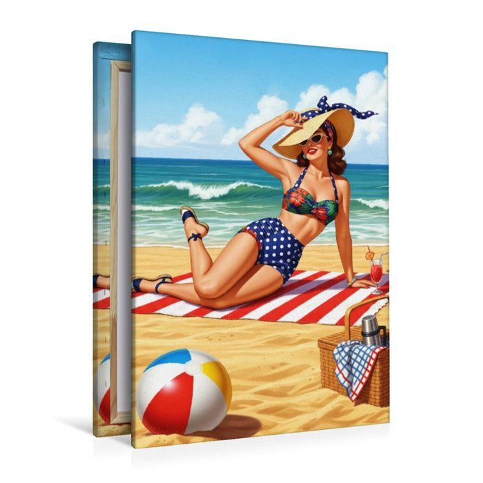 Premium Textil-Leinwand Karen