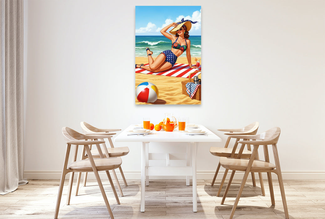 Premium Textil-Leinwand Karen