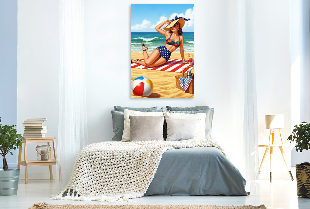 Premium Textil-Leinwand Karen