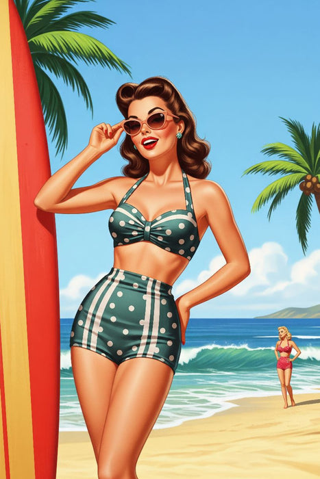 Premium Textil-Leinwand Donna