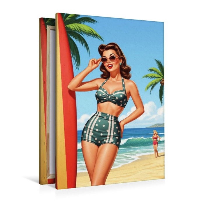 Premium Textil-Leinwand Donna