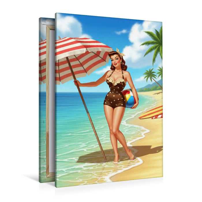 Premium Textil-Leinwand Carol