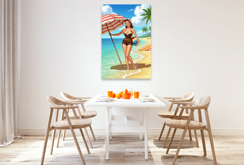 Premium Textil-Leinwand Carol