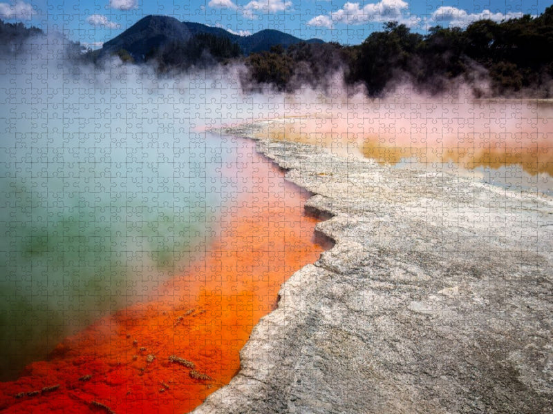 Champagne Pool, Wai-O-Tapu - CALVENDO Foto-Puzzle'