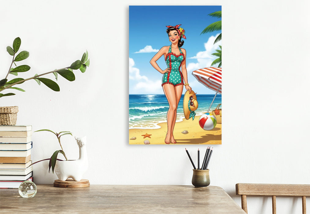 Premium Textil-Leinwand Linda