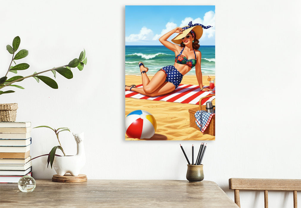 Premium Textil-Leinwand Karen